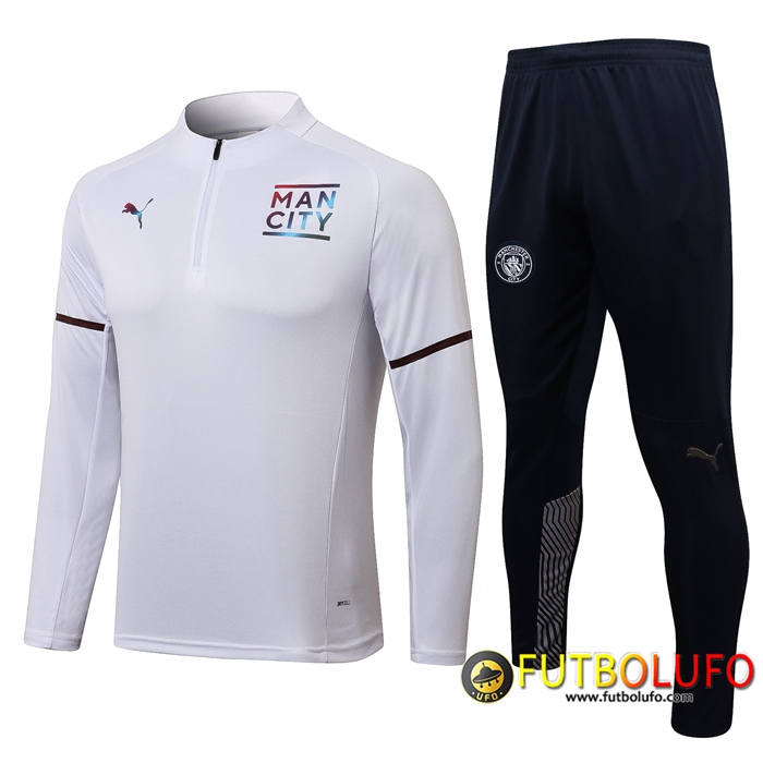 Chandal Equipos De Futbol Manchester City Negro/Blanca 2021/2022