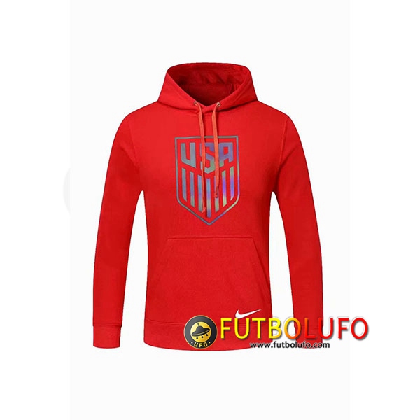 Sudadera Con Capucha Estados Unidos Roja 2020/2021