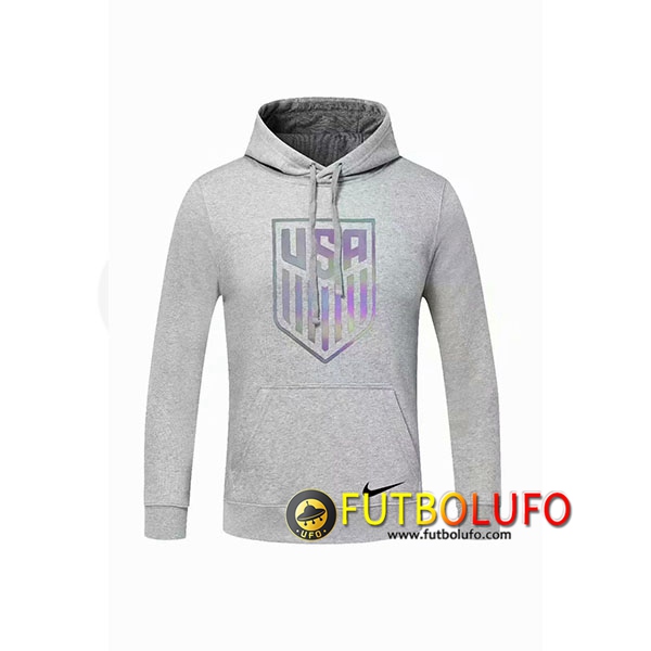 Sudadera Con Capucha Estados Unidos Gris 2020/2021