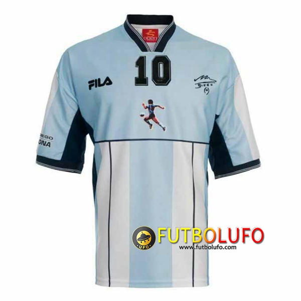 Camiseta Futbol Argentina Retro 10 Maradona 2001