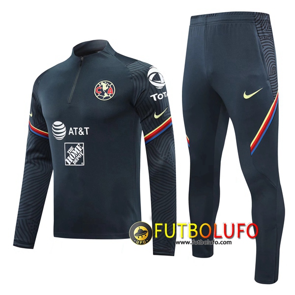 Chandal del Club America Negro 2020 2021 Sudadera + Pantalones