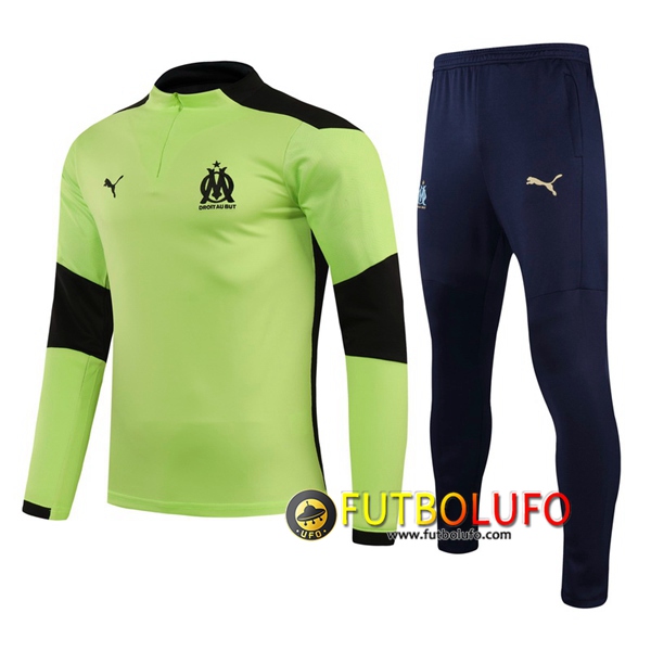 Chandal del Marsella OM Ninos Verde 2020/2021 Sudadera + Pantalones