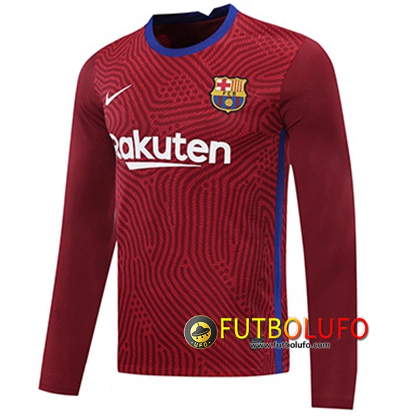 Camisetas Futbol FC Barcelona Portero Roja Manga Larga 2020/2021