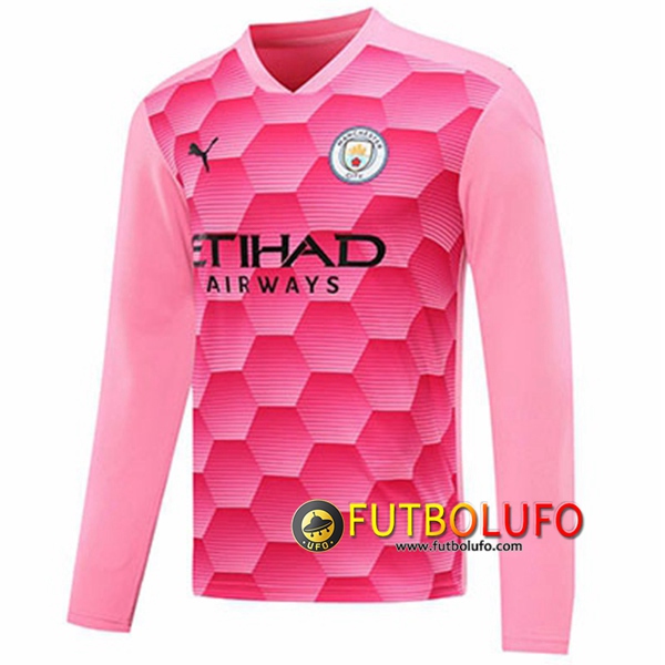 Camisetas Futbol Manchester City Portero Roja Manga Larga 2020/2021