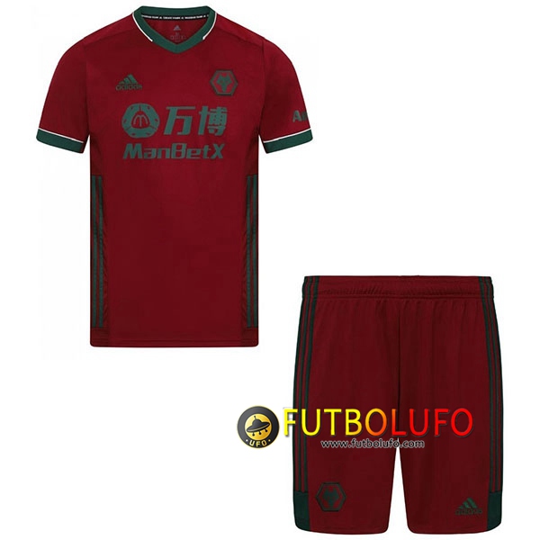 Camisetas Futbol Wolves Ninos Tercera 2020/2021