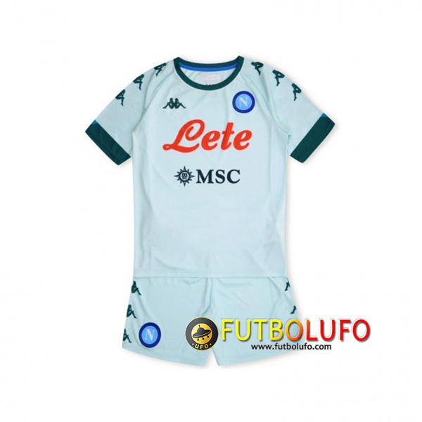 Camisetas Futbol SSC Napoles Ninos Segunda 2020/2021