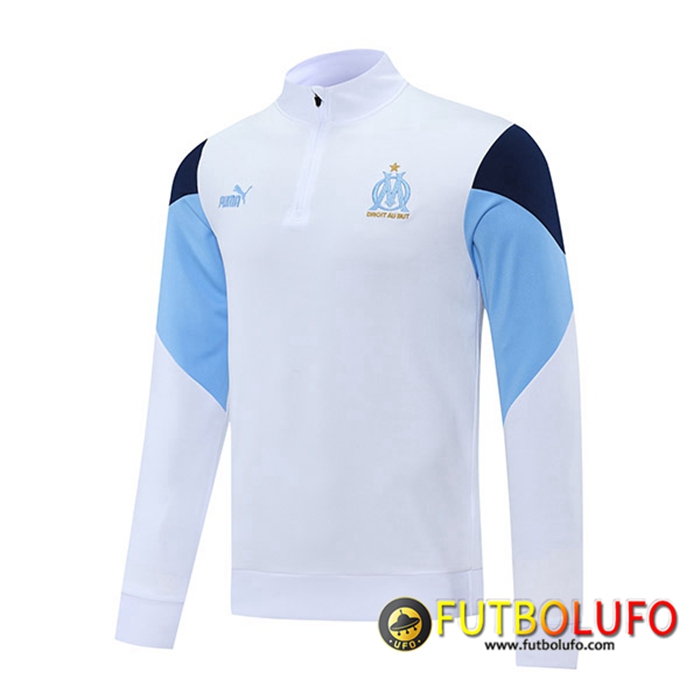 Sudadera De Entrenamiento Marsella OM Negro/Blanca/Azul 2021/2022