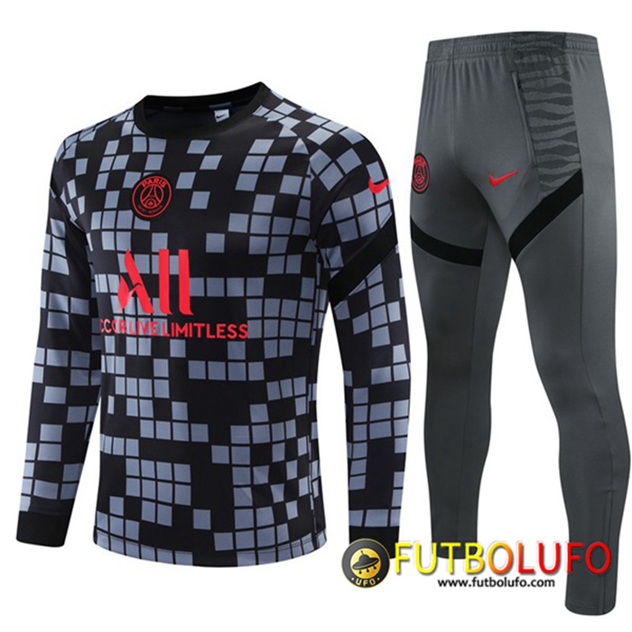 Chandal Equipos De Futbol Jordan PSG Negro/Gris 2021/2022