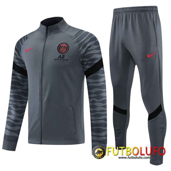 Chandal Equipos De Futbol - Chaqueta Jordan PSG Gris 2021/2022