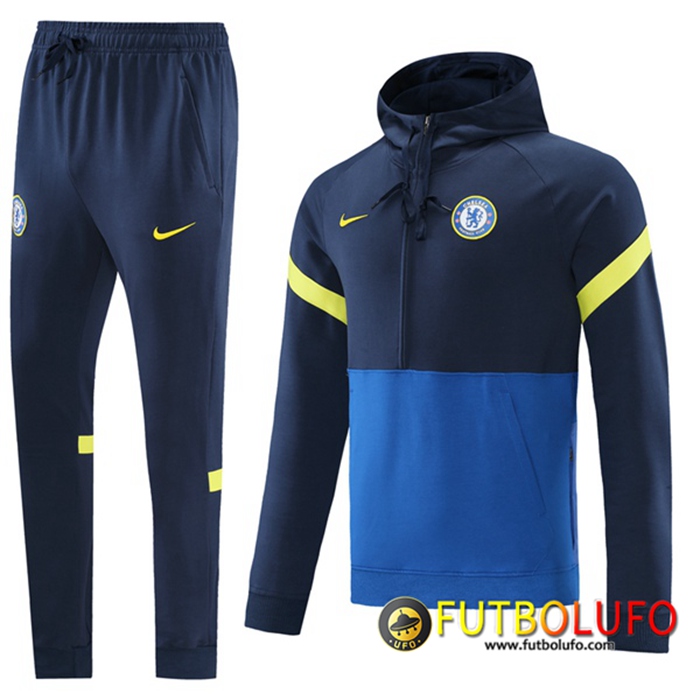 Chaqueta Con Capucha Chandal FC Chelsea Azul Marino/Azul 2021/2022