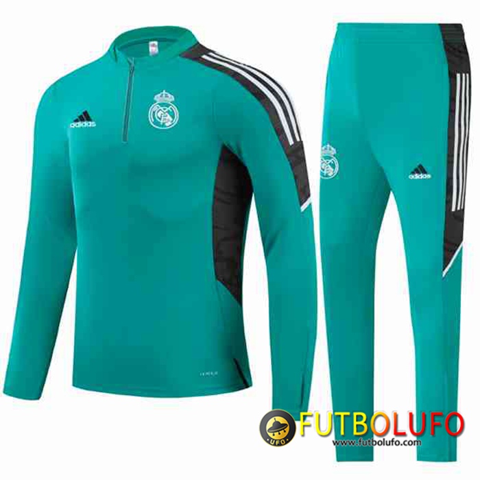 Chandal Equipos De Futbol Real Madrid Ninos Verde/Negro 2021/2022