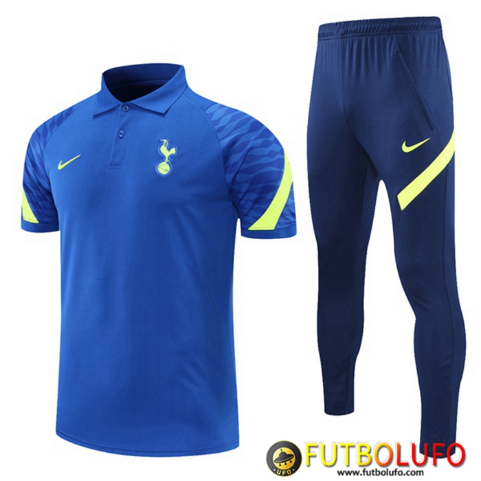 Camiseta Polo Tottenham Hotspur + Pantalones Azul/Verde 2021/2022