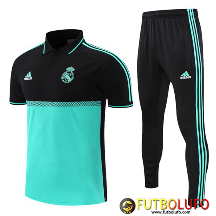 Camiseta Polo Real Madrid + Pantalones Negro/Verde 2021/2022