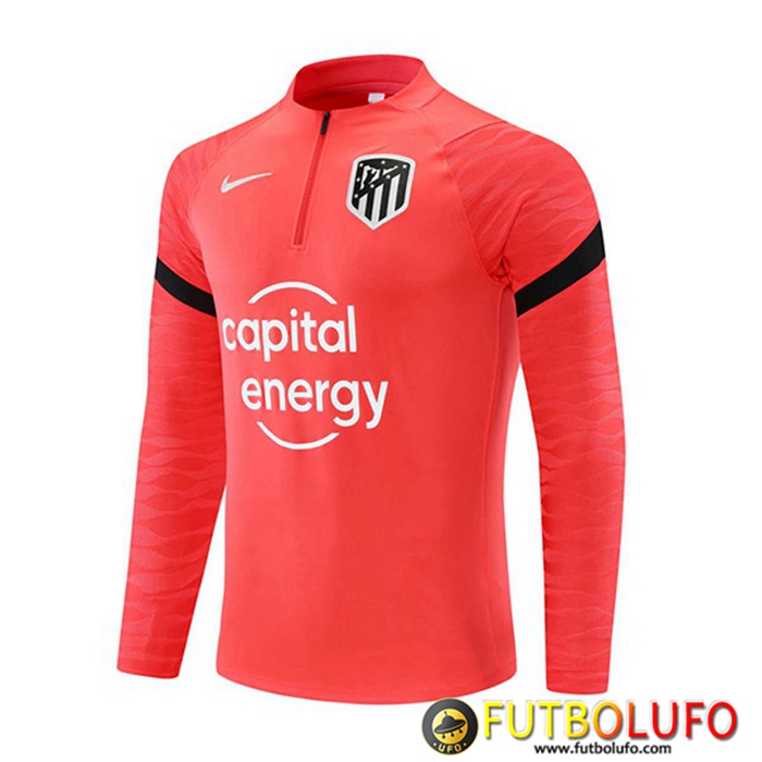 Sudadera De Entrenamiento Atletico Madrid Rojo/Negro 2021/2022