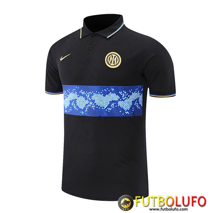 Camiseta Polo Inter Milan Negro/Azul 2021/2022