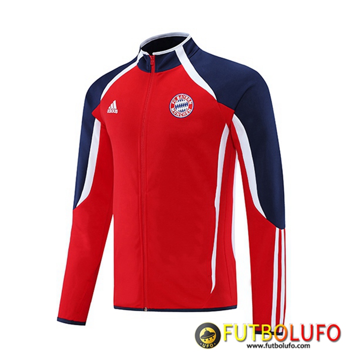 Chaquetas Futbol Bayern Munich Rojo/Blanca/Azul Marino 2021/2022