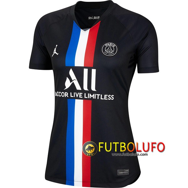 Cuarto Camiseta del Paris PSG X Jordan Mujer 2019/2020