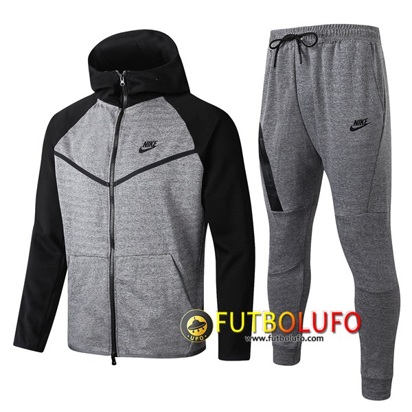 Chandal del NIKE Gris 2019 2020 Chaqueta con capucha + Pantalones