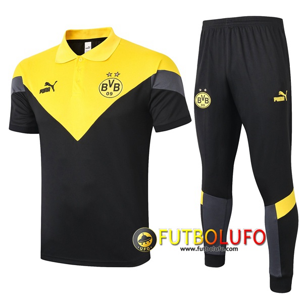 Polo Traje Dortmund BVB + Pantalones Amarillo Negro 2020/2021