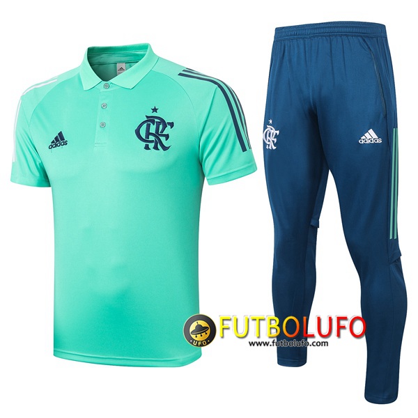 Polo Traje Flamengo + Pantalones Verde 2020/2021
