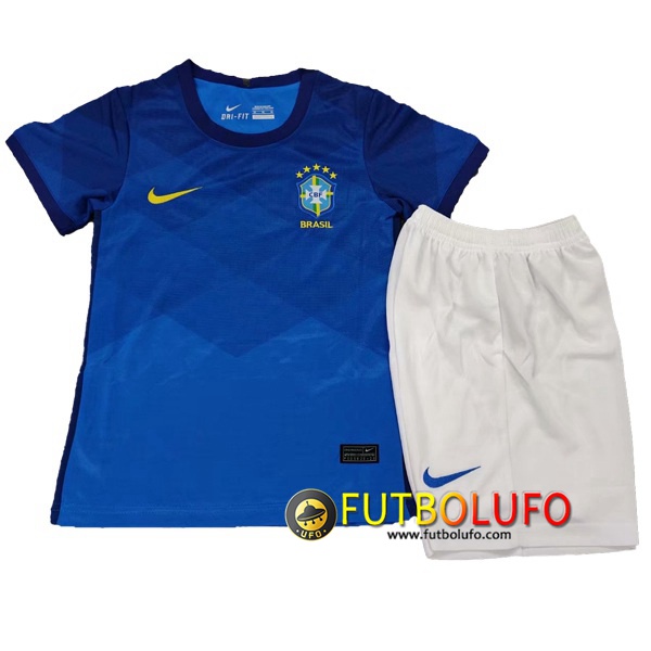 Camiseta Futbol Brasil Ninos Segunda Version Filtrada 2020/2021