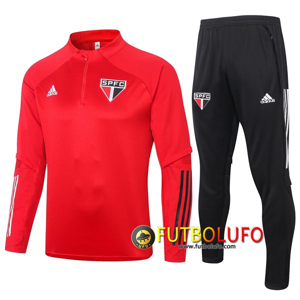 Chandal del Sao Paulo FC Roja 2020 2021 Sudadera + Pantalones