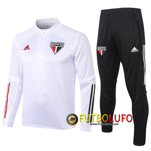 Chandal del Sao Paulo FC Blanco 2020 2021 Sudadera + Pantalones