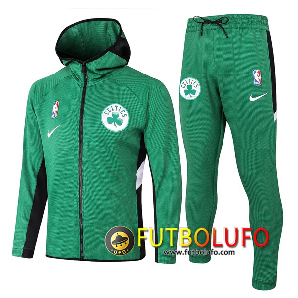 Chandal del Boston Celtics Verde 2020 2021 Chaqueta con capucha + Pantalones