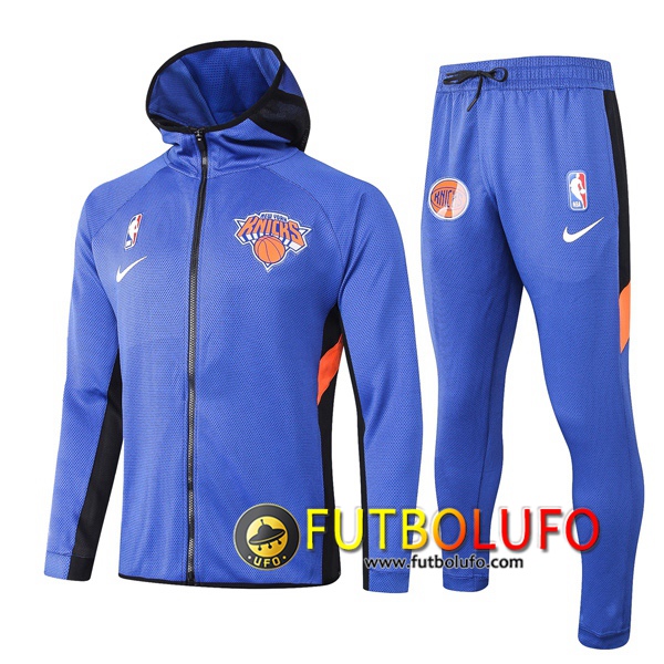Chandal del New York Knicks Azul 2020 2021 Chaqueta con capucha + Pantalones