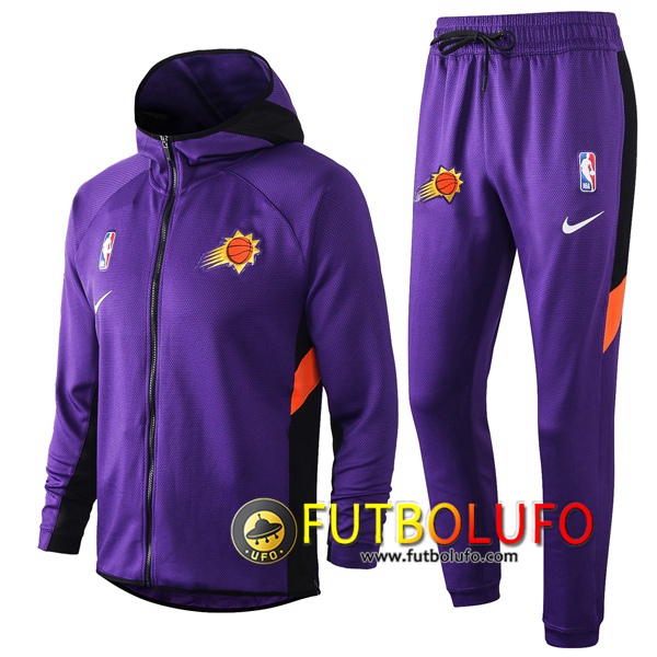 Chandal del Phoenix Suns Purpura 2020 2021 Chaqueta con capucha + Pantalones