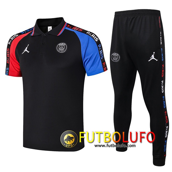 Polo Traje Paris PSG Jordan + Pantalones Negro Azul Roja 2020/2021