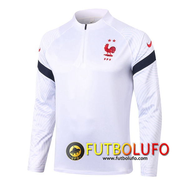 Sudadera de entrenamiento Francia Blanco 2020/2021