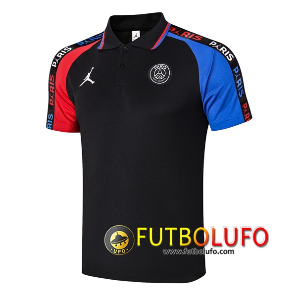 Polo Futbol Paris PSG Jordan Negro Azul Roja 2020/2021