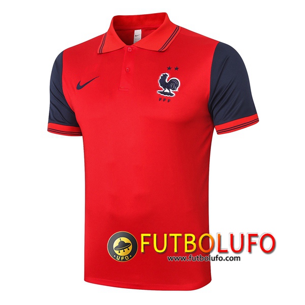 Polo Futbol Francia Roja 2020/2021