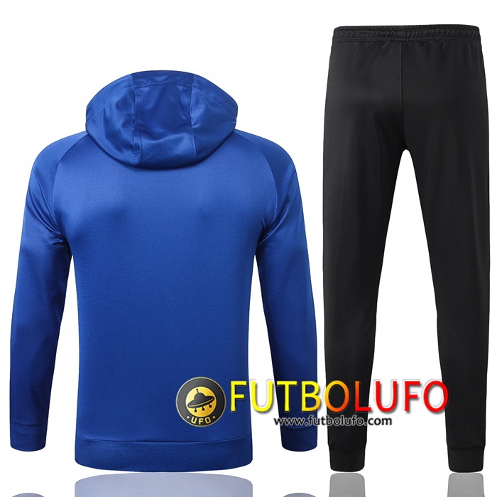 Nueva Chandal del Pairis PSG Jordan Azul 2020 2021 Chaqueta con capucha + Pantalones