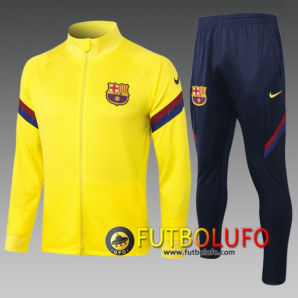 Chandal del FC Barcelona Ninos Amarillo 2020/2021 Chaqueta + Pantalones