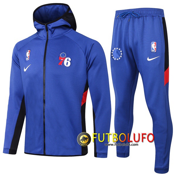 Chandal del Philadelphia 76ers Azul 2020 2021 Chaqueta con capucha + Pantalones