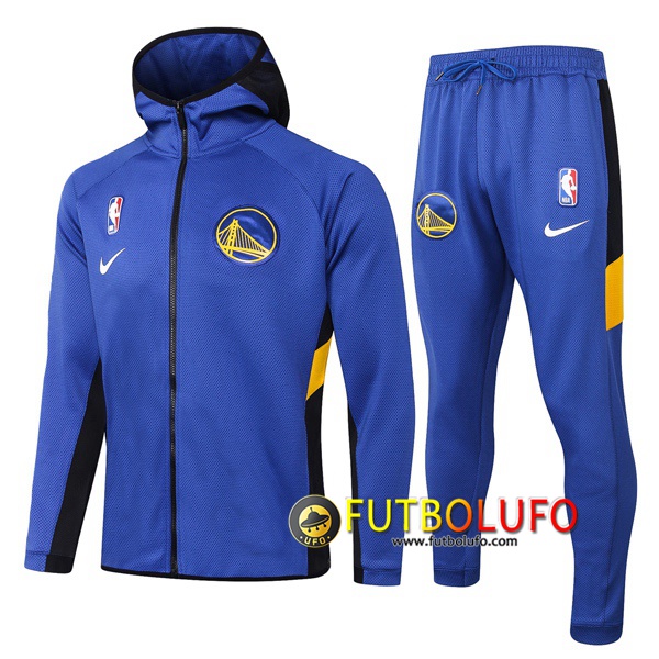 Chandal del Golden State Warriors Azul 2020 2021 Chaqueta con capucha + Pantalones