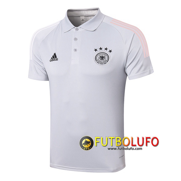 Polo Futbol Alemania Gris Claro 2020/2021