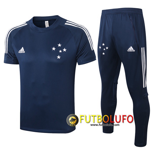 Camiseta Entrenamiento Cruzeiro EC + Pantalones Azul Royal 2020/2021