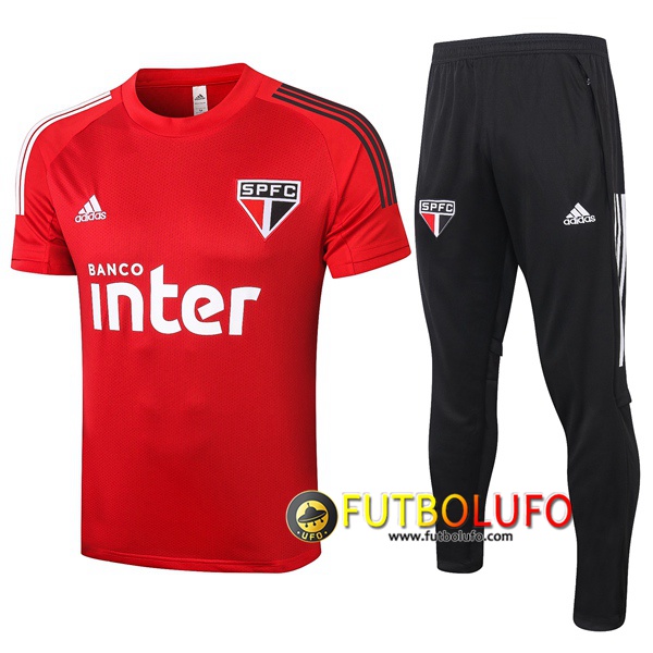 Camiseta Entrenamiento Sao Paulo FC + Pantalones Roja 2020/2021