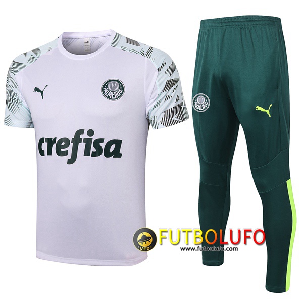 Camiseta Entrenamiento Palmeiras + Pantalones Blanco 2020/2021