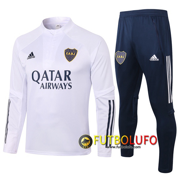 Chandal del Boca Juniors Blanco 2020 2021 Sudadera + Pantalones