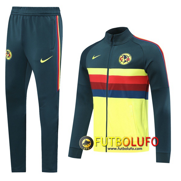 Chandal del Club America Amarillo 2020 2021 Chaqueta + Pantalones