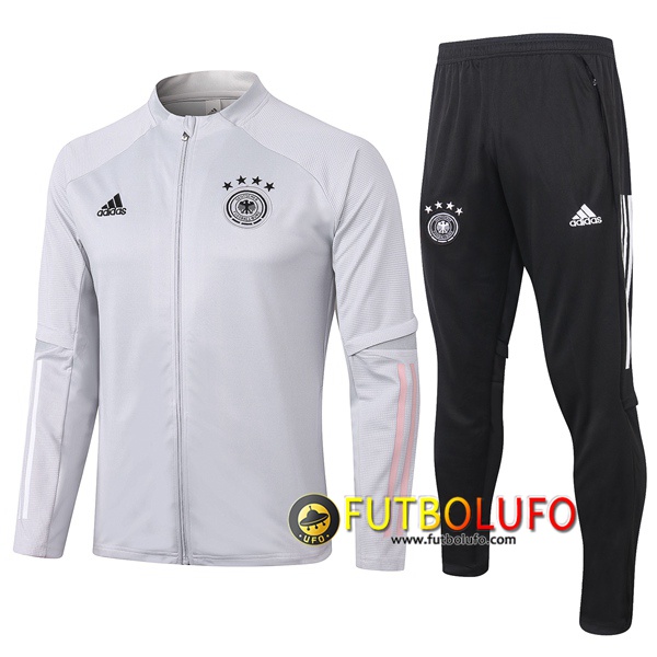 Chandal del Alemania Gris Claro 2020 2021 Chaqueta + Pantalones