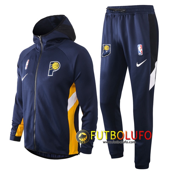 Chandal del Indiana Pacers Azul Royal 2020 2021 Chaqueta con capucha + Pantalones