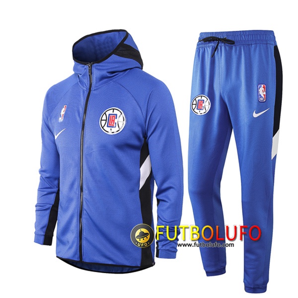 Chandal del Los Angeles Clippers Azul 2020 2021 Chaqueta con capucha + Pantalones