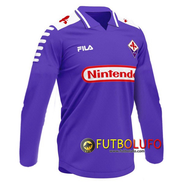 Camiseta Futbol ACF Fiorentina Retro Primera Manga Larga 1998/1999