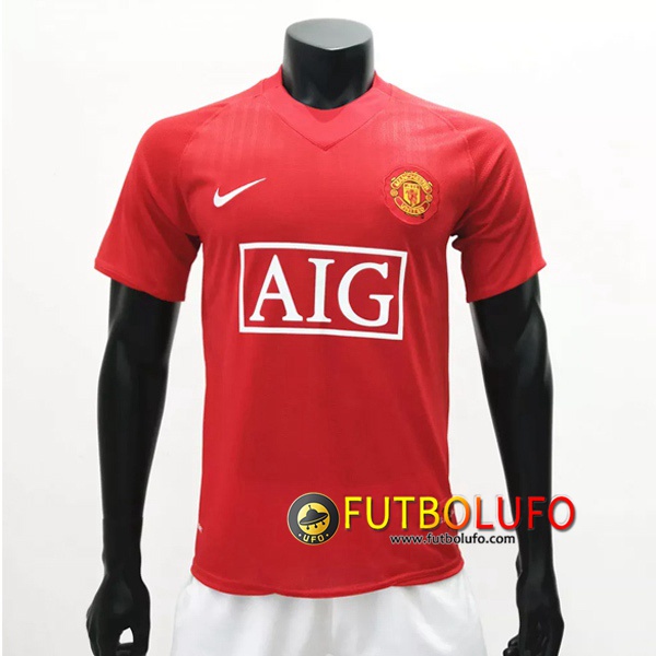 Camiseta Futbol Manchester United Retro Primera 2007/2009