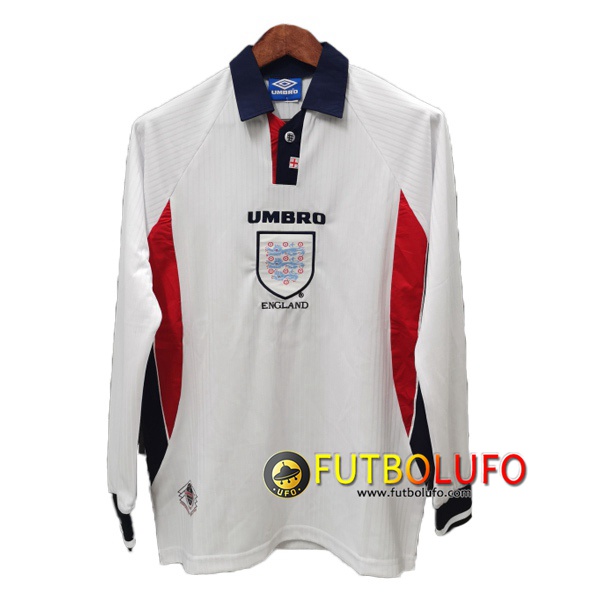 Camiseta Futbol Inglaterra Retro Primera Manga Larga 1998